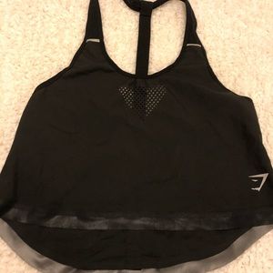 Gym shark T-bar crop vest